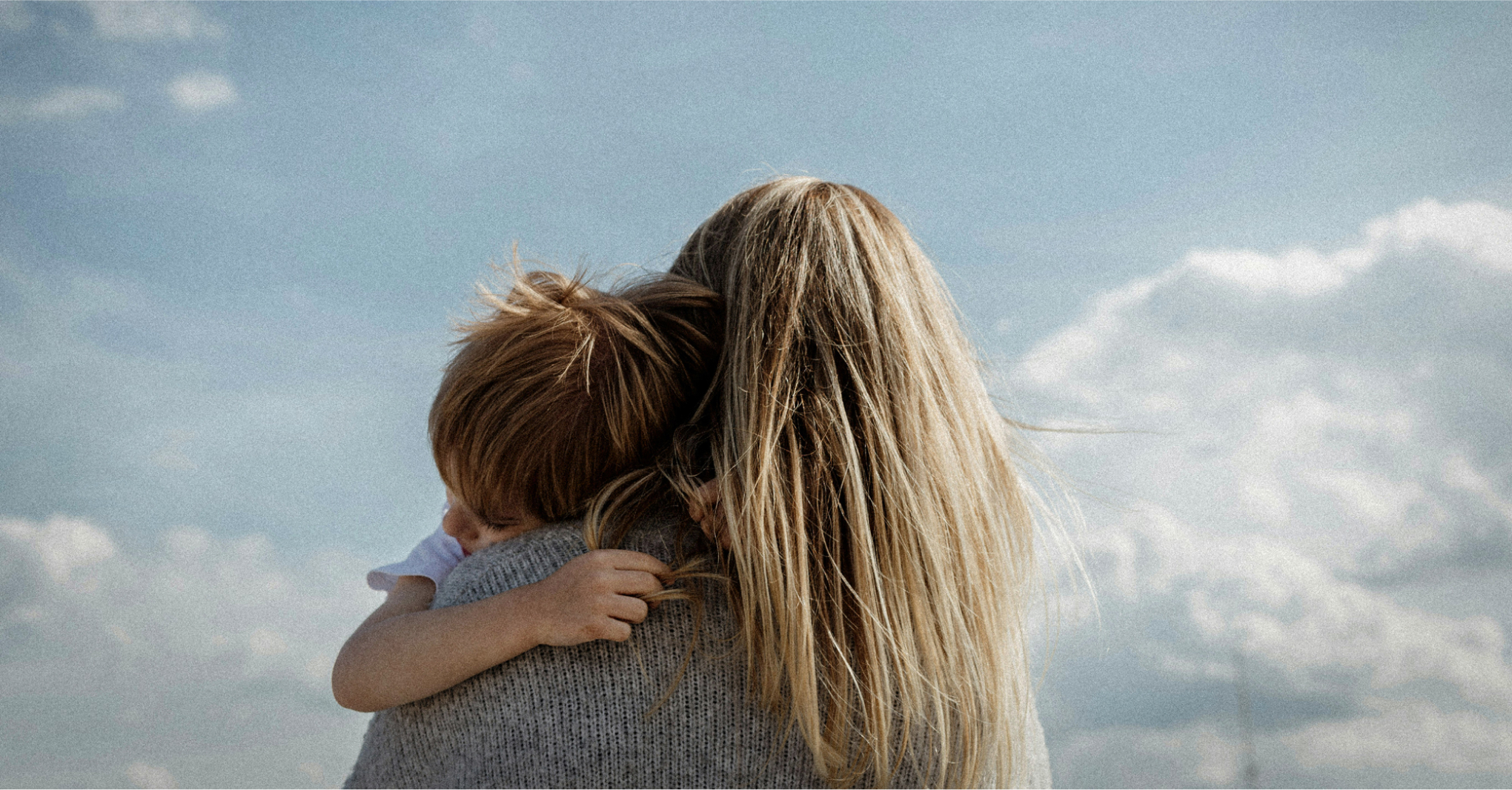 Mother holding her child